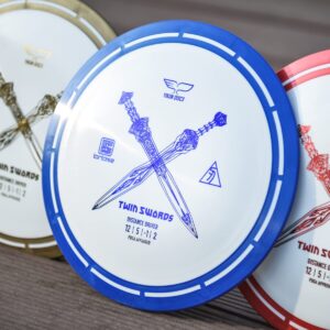 YIKUN Professional PDGA WFDF Disc Golf Tortoise Fruit Line Fairway Distance Driver 170-175g TWIN SWORDS BLUE 12 | 5 | -1 | 2 - Image 3