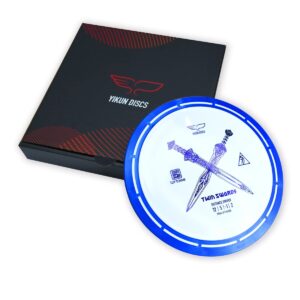 YIKUN Professional PDGA WFDF Disc Golf Tortoise Fruit Line Fairway Distance Driver 170-175g TWIN SWORDS BLUE 12 | 5 | -1 | 2 - Image 2